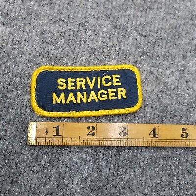 #ad Vintage Service Manager Patch $5.00