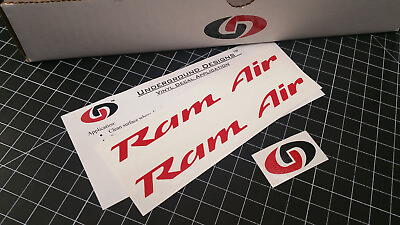 #ad Ram Air Decals 2 Hood Intake Sticker Fits Firebird Trans Am GTO Camaro LSX LTX $13.95