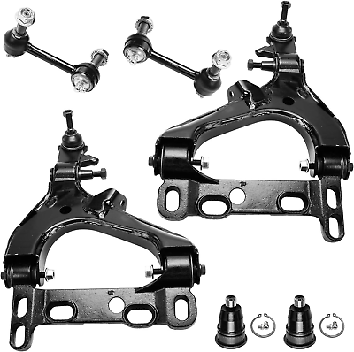 #ad 6Pc Front Lower Control Arms W Ball Joints Assembly Upper Ball Joints Fron $322.99