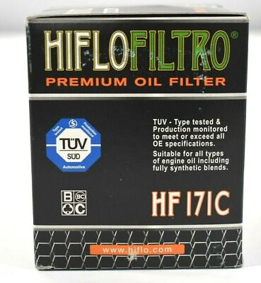 #ad Hiflofiltro Premium Oil Filter Chrome HF 171C Hi Flo Filtro for Harley Davidson $13.99