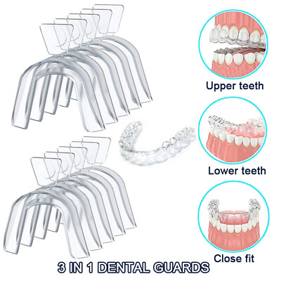 #ad 50PC Thermoform Moldable Mouth Teeth Dental Trays Tooth Whitening Guard Whitener $23.99