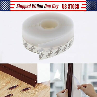#ad Door Seal Strip Bottom Self Adhesive Weather Stripping Soundproof For Window $4.99