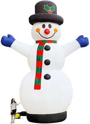 #ad Inflatable Snowman 26Ft with LED Lights Decorations Blow up Party Decoration $1259.99