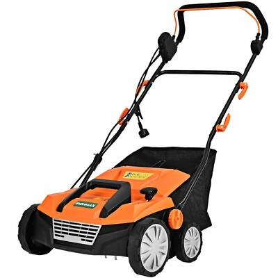#ad 15quot; 13 Amp Corded Dethatcher and Scarifier w Collection Bag amp; Removable Blades $178.97