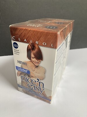 #ad Clairol Nice n Easy Permanent Hair Color 111 Natural Medium Auburn Level 3 3pack $29.44