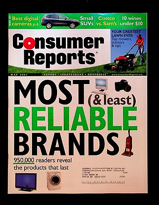 #ad Consumer Reports Magazine May 2007 Cars SUV Dodge Nitro Hyundai Santa Fe Subaru $15.99