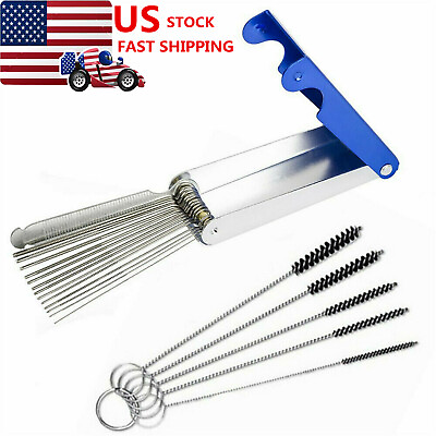 #ad Carburetor Carb Jet Cleaning Tool Set Wire Cleaner Kit Fits Motorcycle ATV Parts $10.67