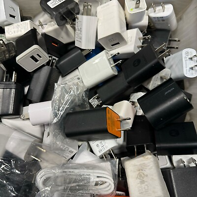 #ad #ad Lot of 50 Assorted USB Power Adapters AC Wall Chargers Used mixed chargers $30.00