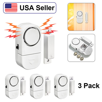 #ad Home Security Wireless Door Window Entry Sensor Alarm System Door Open Detector $5.05