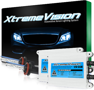 #ad 55W AC Xenon HID Bundle with Slim AC Ballast 1 Pair and H11 5000K 5K Bright $63.99