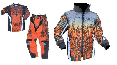 #ad Wulfsport Kids AZTEC ORANGE Kit amp; Jacket age 3 13 Motorbike Motocross MX quad GBP 63.95