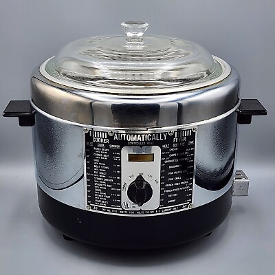 #ad Nelson Bel Air Vintage Cooker amp; Deep Fryer Glass Cover amp; Basket Model 1110 Box $19.99