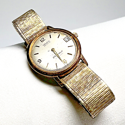 #ad #ad Vintage Gruen Precision Watch Kreisler Gold Filled Expansion Band Not Working $46.99