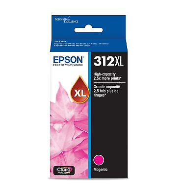 #ad EPSON 312 Claria Photo HD Ink High Capacity Magenta Cartridge T312XL320 S Wor... $39.99