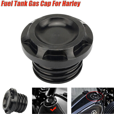 #ad For Harley Fuel Gas Cap Oil Tank Cover Sportster Softail Road King Electra Dyna $12.59