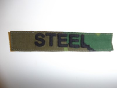 #ad e2223 Vietnam US Army Navy Air Name Tape STEEL ERDL Camouflage in country IR14C $20.00