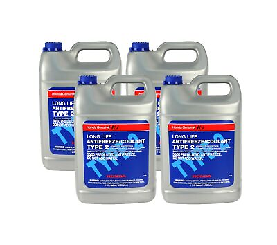 #ad Genuine OEM Long Life Type 2 50 50 4 Gallons Engine Coolant For Acura Honda $87.95