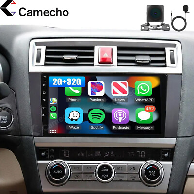 #ad For 2015 18 Subaru Legacy Outback Carplay Android 13 Car Stereo Radio GPS Camera $169.99