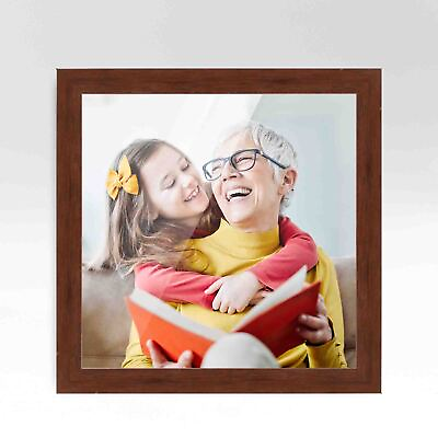 #ad 22x22 Brown Real Wood Picture Frame Width 1.25 inches Interior Frame Depth 0.5 $97.95