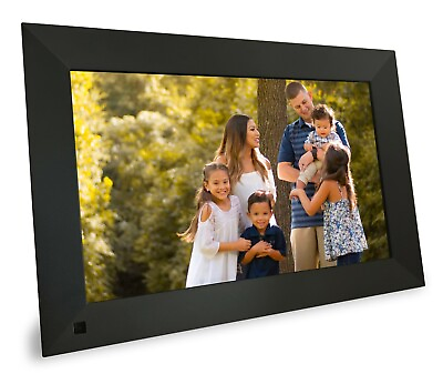 #ad Phone2Frame 10.1 Inch Digital Picture Frame with Photo Backup Stick 32GB MicroSD $29.99