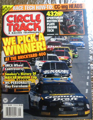 #ad Circle Track amp; Racing Technology Magazine September 1994 432 HP Sportsman Engine $11.75