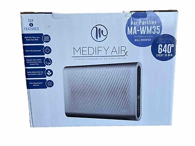 #ad Medify Air MA 35 Air Purifier with H13 HEPA W NEW Filter WHITE open box $118.00