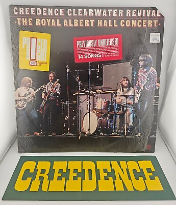 #ad Credence Clearwater Revival The Concert 1980 First Press VG Large Sticker $21.24