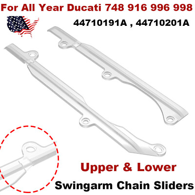 #ad For Ducati 748 916 996 998 Swingarm Chain Upper Lower Slider Guide Runner 2PCS $40.60