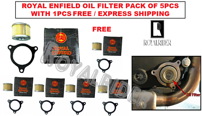 #ad Fits Royal Enfield OIL FILTER PACK OF 51 FREE For Himalayan amp; Scram 411 $25.20