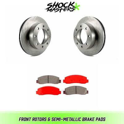 #ad Front Rotors amp; Semi Metallic Brake Pads for 2005 2007 Ford F 350 Super Duty 4WD $154.32
