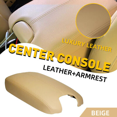 #ad Beige For Honda Accord 2008 2012 Center Console Armrest Lid Cover Leather Base $21.99