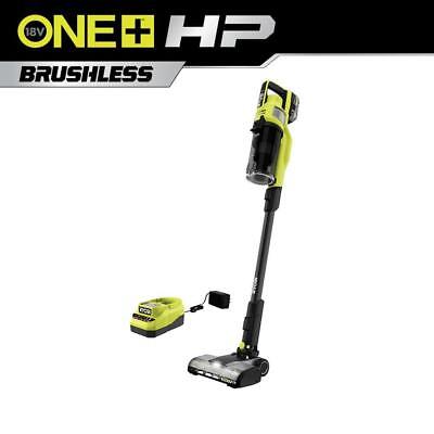 USED RYOBI ONE HP 18V Brushless Cordless Pet Stick Vacuum Cleaner Kit with 4. $136.95