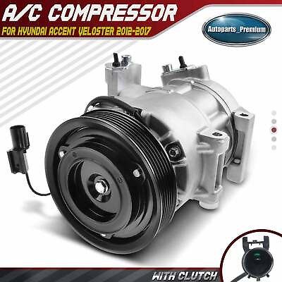 #ad New AC A C Compressor for Hyundai Accent Veloster 2012 2017 L4 1.6L DV13 Style $160.99