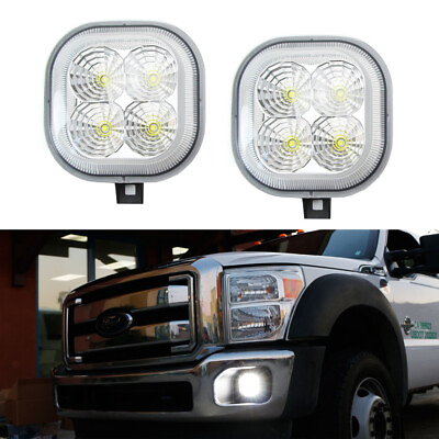 #ad Clear Lens White 40W CREE LED Fog Light Kit For Ford F 250 F 350 F 450 Excursion $89.99