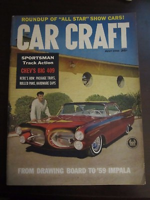 #ad Car Craft Magazine July 1961 Chev#x27;s 409 #x27;59 Impala Sportsman Track Action AV Z5 $4.99