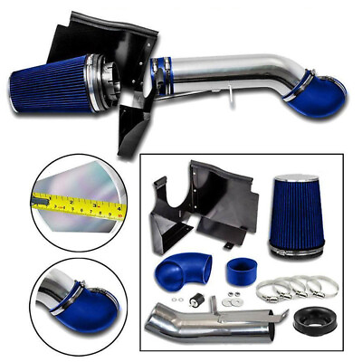 #ad 4quot; Cold Air Intake Induction Kit Filter for Ford 99 06 Silverado 1500 2500 blue $48.99