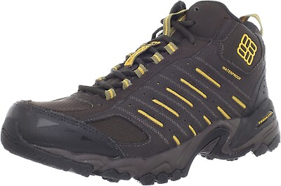 #ad NEW Men#x27;s Columbia Waterproof Omni Hiking Shoe Northbend Mid 13 M Brown Yellow $99.95