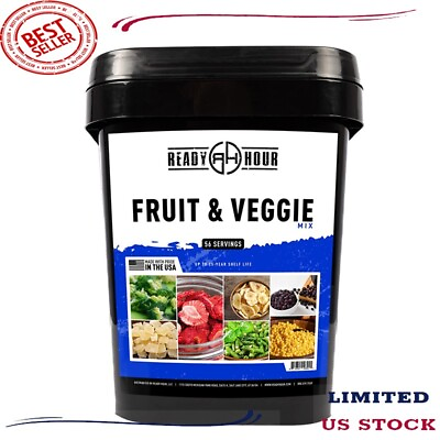 #ad Fruit amp; Veggie Mix Freeze Dried Food Emergency and Adventure Food 56 Servings $53.95