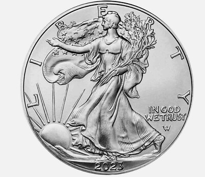 #ad 2023 American 1 oz .999 Fine Silver Eagle $1 Coin BU In Stock $25.95