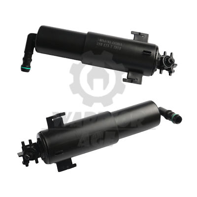 #ad Set For BMW E70 X5 07 13 Headlight Washer Nozzle Sprayer Wiper Cylinder Pump $29.77