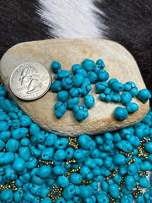 #ad Loose Natural Turquoise Stone Gemstone Stone Chips Mix 4mm BLUE small 1 2 lbs $9.95