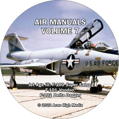 #ad Jet Fighters Flight manuals on CD F 100 F 101 F 102 $19.99