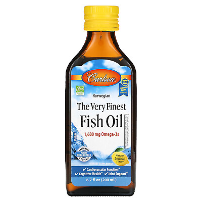 #ad #ad Norwegian The Very Finest Fish Oil Natural Lemon 1600 mg 6.7 fl oz 200 ml $23.80