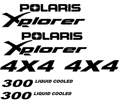 #ad Single Color Polaris Xplorer 300 4X4 vinyl decal kit. $28.99