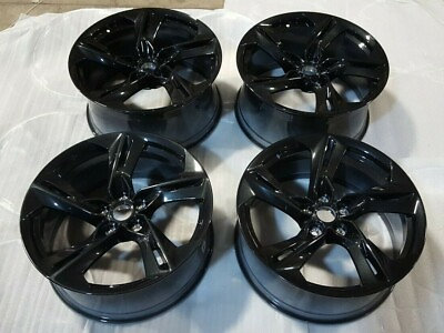 #ad New Chevrolet Camaro RS BLACK Wheels Rims 20x8.5 20 X9.5 STAGGERED SET OF 4 $1199.95