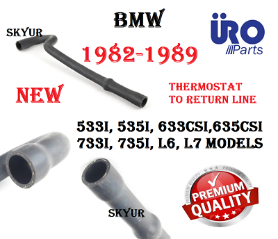 #ad Engine Cooling Thermostat To Return Line Hose For BMW E23 E24 E28 NEW URO $22.33