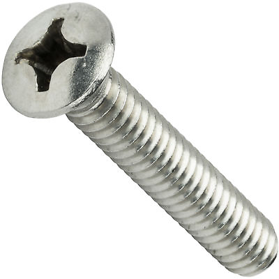 #ad 12 24 Phillips Oval Head Machine Screws Stainless Steel Countersunk All Sizes $155.98