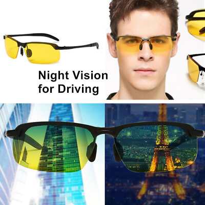#ad Hot Day Night Car Vision Driver#x27;s Eyewear Anti Anti Glare Night Driving Glasses $13.99