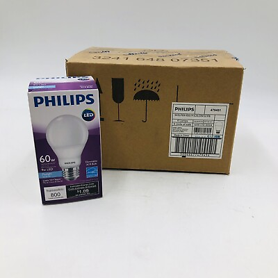 #ad Philips LED A19 9W 5000K Dimmable Lightbulbs Pack of 6 479451 $34.99