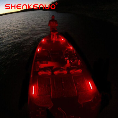 #ad 16.4 FT BLACK LIGHT POWERFUL RED LED BOAT FISHING Waterproof 12v Night Fishing $17.15